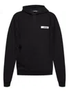 Jacquemus Gros-grain Hoodie In Black