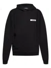 Jacquemus Gros-grain Hoodie In Black