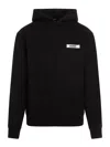 Jacquemus Men Le Hoodie Gros Grain Sweatshirt In Black