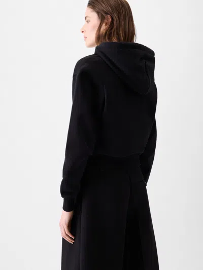 Jacquemus Le Hoodie Gros Grain In Black