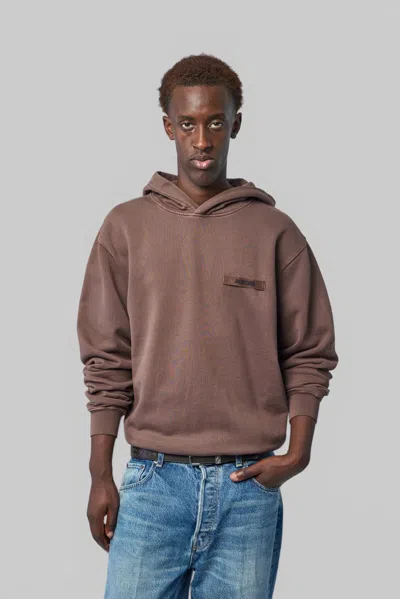 Jacquemus Le Hoodie Gros Grain In Brown