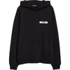 Jacquemus Men Le Hoodie Gros Grain Sweatshirt In Black