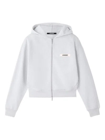Jacquemus Men Le Hoodie Gros Grain In White