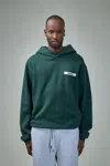 Jacquemus Le Hoodie Zip Gros Grain Cotton Sweatshirt In Green