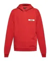 Jacquemus Le Hoodie Gros Grain Sweatshirt In Red