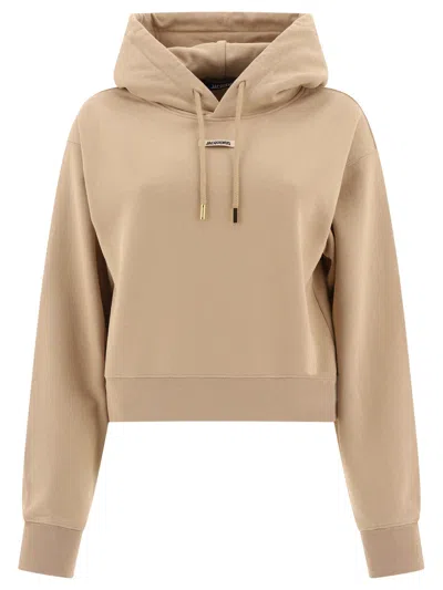 Jacquemus "le Hoodie Gros Grain" Hoodie In Beige