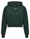 Jacquemus Le Hoodie Gros Grain Hooded Cotton Sweatshirt In Animal Print