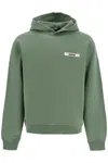 Jacquemus Light Green La Hoodie Gros Grain Cotton Hoodie In Green