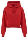 Jacquemus Gros Grain Hooded Sweatshirt In Red