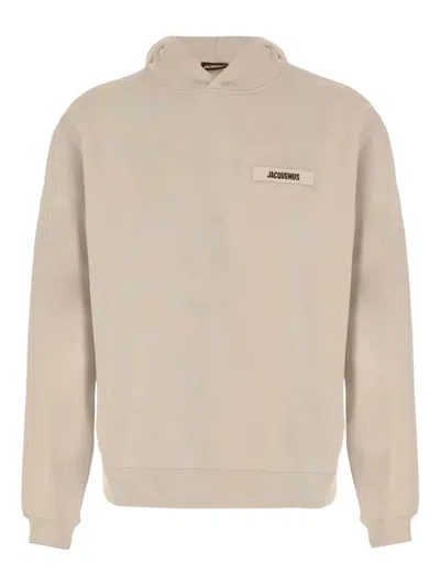 Jacquemus Le Hoodie Gros Grain In Neutral
