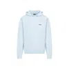 Jacquemus Logo-grosgrain Cotton Hoodie In Blue