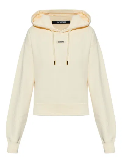 Jacquemus Le Hoodie Gros Grain In Neutral