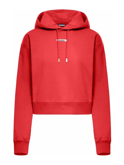 Jacquemus The Grosgrain Hoodie In Red