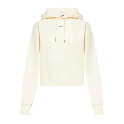Jacquemus Le Hoodie Gros Grain In White