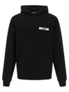 Jacquemus Gros-grain Hoodie In Black