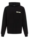 Jacquemus Men Le Hoodie Gros Grain Sweatshirt In Black