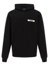Jacquemus Men Le Hoodie Gros Grain Sweatshirt In Black