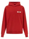 Jacquemus Le Hoodie Gros Grain Sweatshirt In Red