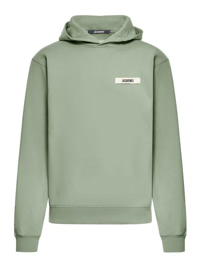 Jacquemus Light Green La Hoodie Gros Grain Cotton Hoodie