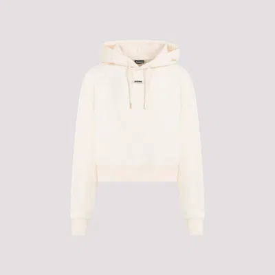 Jacquemus Le Hoodie Gros Grain In White