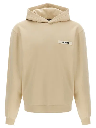 Jacquemus Le Hoodie Gros Grain In Yellow