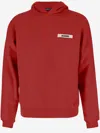 Jacquemus Le Hoodie Gros Grain Sweatshirt In Red