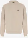 Jacquemus Ribbed Hooded Sweater Featuring Gros Grain In Gray