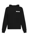 Jacquemus Men Le Hoodie Gros Grain Sweatshirt In Black