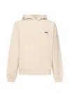 Jacquemus Ribbed Hooded Sweater Featuring Gros Grain In Neutral