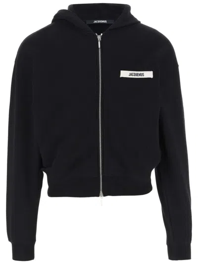 JACQUEMUS LE HOODIE GROSGRAIN ZIPPÉ