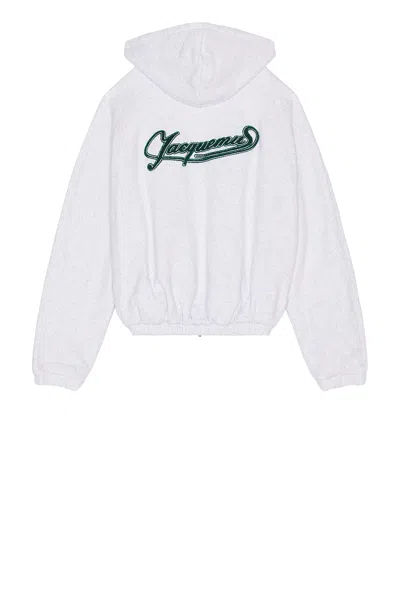 Jacquemus Le Hoodie Torneo In Athletic Club Grey