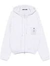 Jacquemus Le Hoodie Torneo Club Logo Patch Cotton Hoodie In 灰色