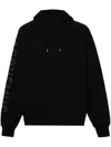 Jacquemus Le Hoodie Typo Cotton Sweatshirt In Black