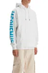 Jacquemus Le Hoodie Typo Hoodie In White