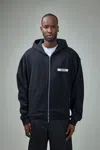 Jacquemus The Gros Grain Zip-up Hooded Sweatshirt In Black