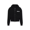 Jacquemus Le Hoodie Zip Gros Grain Hoodies In Black
