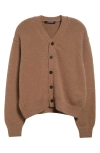 Jacquemus Le  Signature Alpaca Blend Cardigan In Light Brown
