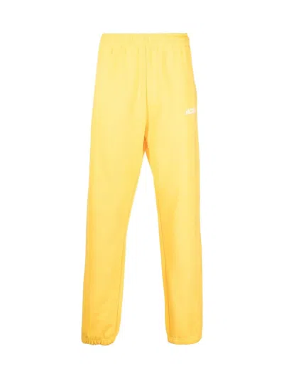 Jacquemus Le Jogging Logo Sweatpants In Yellow