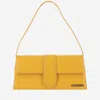 Jacquemus Le Bambino Top Handle Flap Bag Leather In Dark Orange