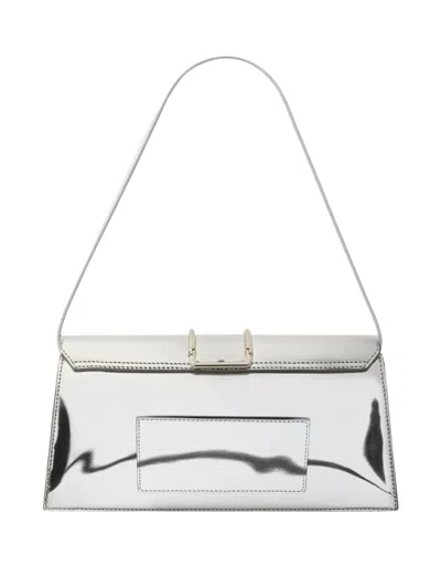 Jacquemus Le Long Bambino Shoulder Bag In Silver