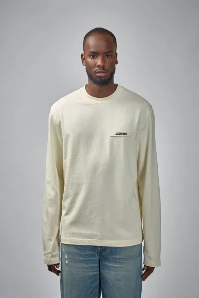 Jacquemus The Gros Grain Long-sleeve T-shirt In Neutral