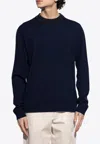 Jacquemus Le Maille Crewneck Sweater In Navy