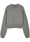 Jacquemus Logo Intarsia Knit Jumper In Grey