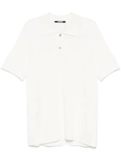 Jacquemus Le Maille Polo Shirt In White