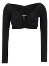 Jacquemus Le Maille Pralu Sweaters And Cardigans In Black