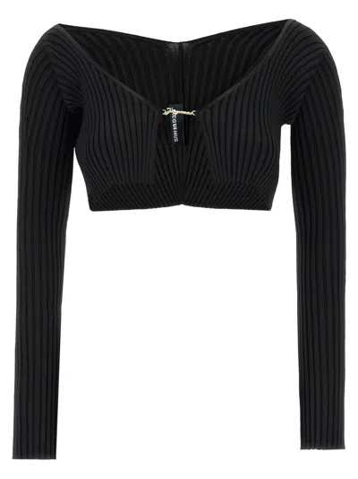 JACQUEMUS JACQUEMUS 'LE MAILLE PRALU' CROPPED CARDIGAN