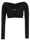 Jacquemus Le Maille Pralu Sweaters And Cardigans In Black