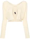 Jacquemus La Maille Pralu Longue In Yellow & Orange