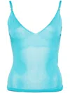 Jacquemus Le Maille Spallina Knitted Top In Blue