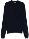 Jacquemus Le Maille Crewneck Sweater In Blue